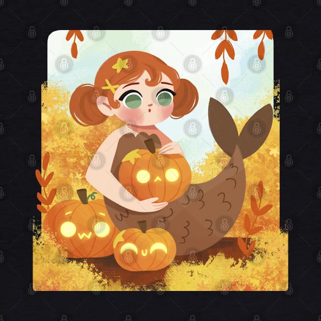 Pumpkin Mermaid by Lobomaravilha